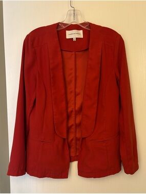 cupcakes & cashmere Red Open-Front Blazer
